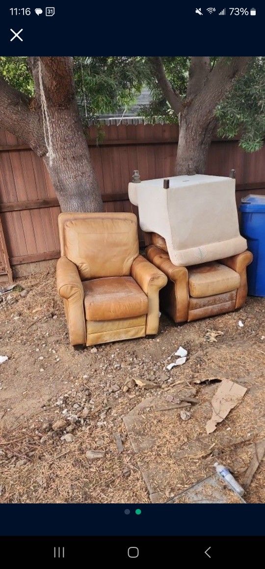 2 FREE Leather Recliners