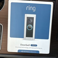 RING DOORBELL PRO 2 (with 3d Motion Detection)