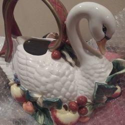 Fritz & Floyd Swan Tea Pot 