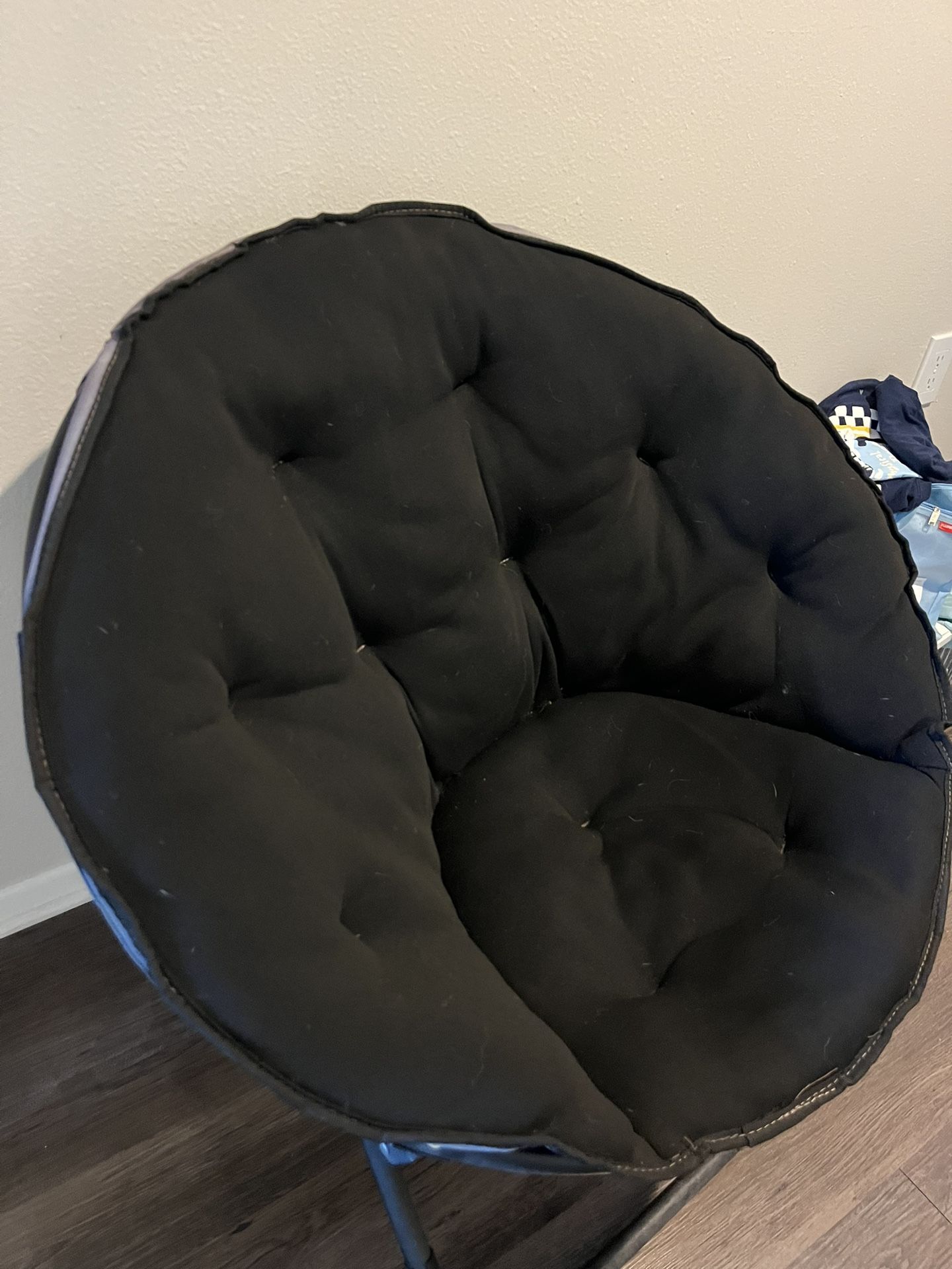 2 Black Saucer Chairs