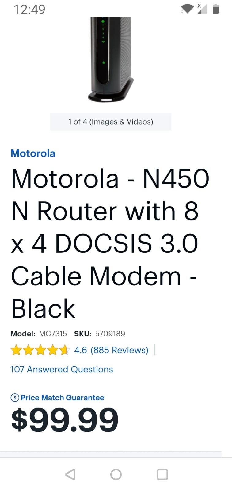 Motorola Router n Modem