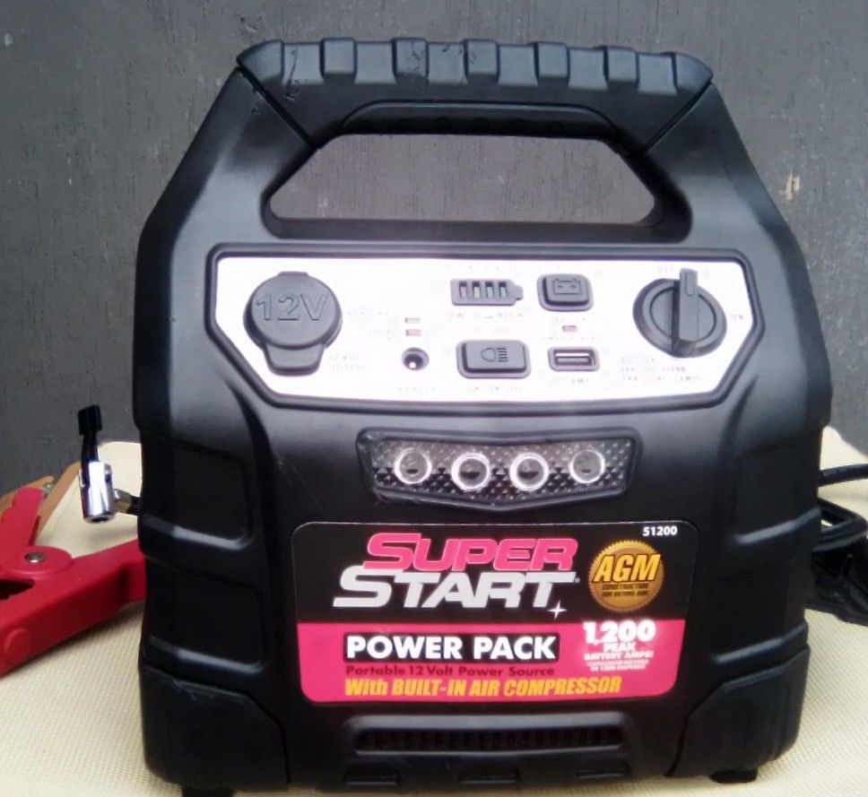 Super Start Jump Box with aircompressor 1200psi