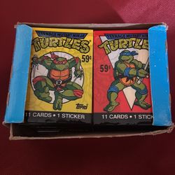 Ninja Turtles Collectible Cards Original Packaging And Box