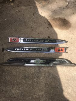 1959 Chevy Apache Hood And Fender Ornaments