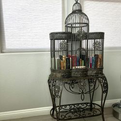 decor book bird cage 