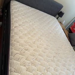 Queen Size Bed Frame & Mattress 