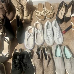 Women’s Size 8.5 - 9 Shoe Lot- Great Condition- Toms, Nikes, Adidas, Heels, Sandals, Booties & More! 