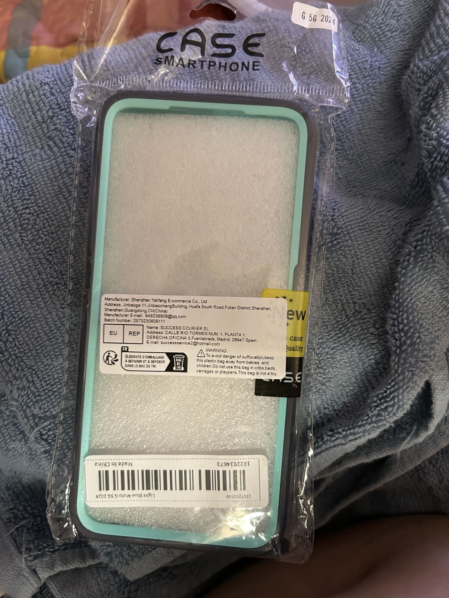 Motorola G 5G 2024 Light Blue case