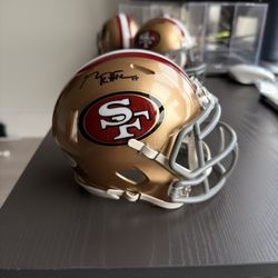 George Kittle San Francisco 49ers Signed Speed Mini Helmet - Beckett COA