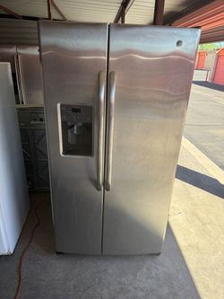 GE Stainless Steel Refrigerator And Freezer