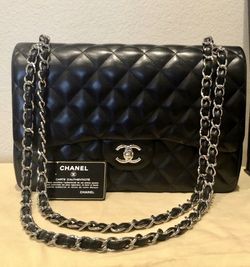 Chanel Classic Medium Lambskin Double Flap Bag (New)