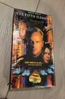 🚕🔥 The Fifth Element VHS – Bruce Willis, Milla Jovovich & Gary Oldman – 1997 Sci-Fi