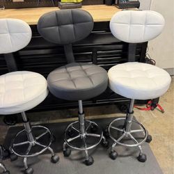  Rolling Chair with Low Back Height Adjustable 