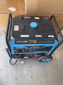 Pulsar 7,750/6,250 -Watt Dual-Fuel Gasoline and Propane with Push to Start Portable Home Power Generator