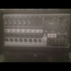 Peavy 8500 8 Channel Mixer Console With PA Speakers 