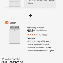 Brand New Washer An Dryer Set