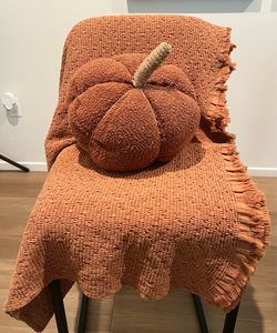 Pumpkin pillow & Throw