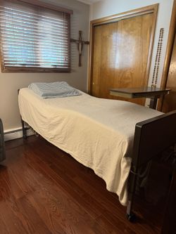 Hospital Bed (Electric) And Hospital bed table