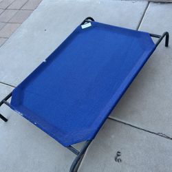 Outdoor Raised Dog Bed Blue Elevated Breathable