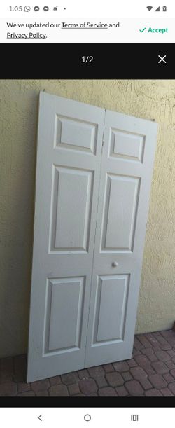 36" X 77 1/2" 6-Panel Bifold Closet Door 