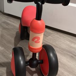 Babyjoy 4 Wheels Baby Balance Bike for 2 Years Old Boys Girls with Soft Seat Ride On