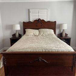 6 Piece Set Solid Oak Queen Bedroom