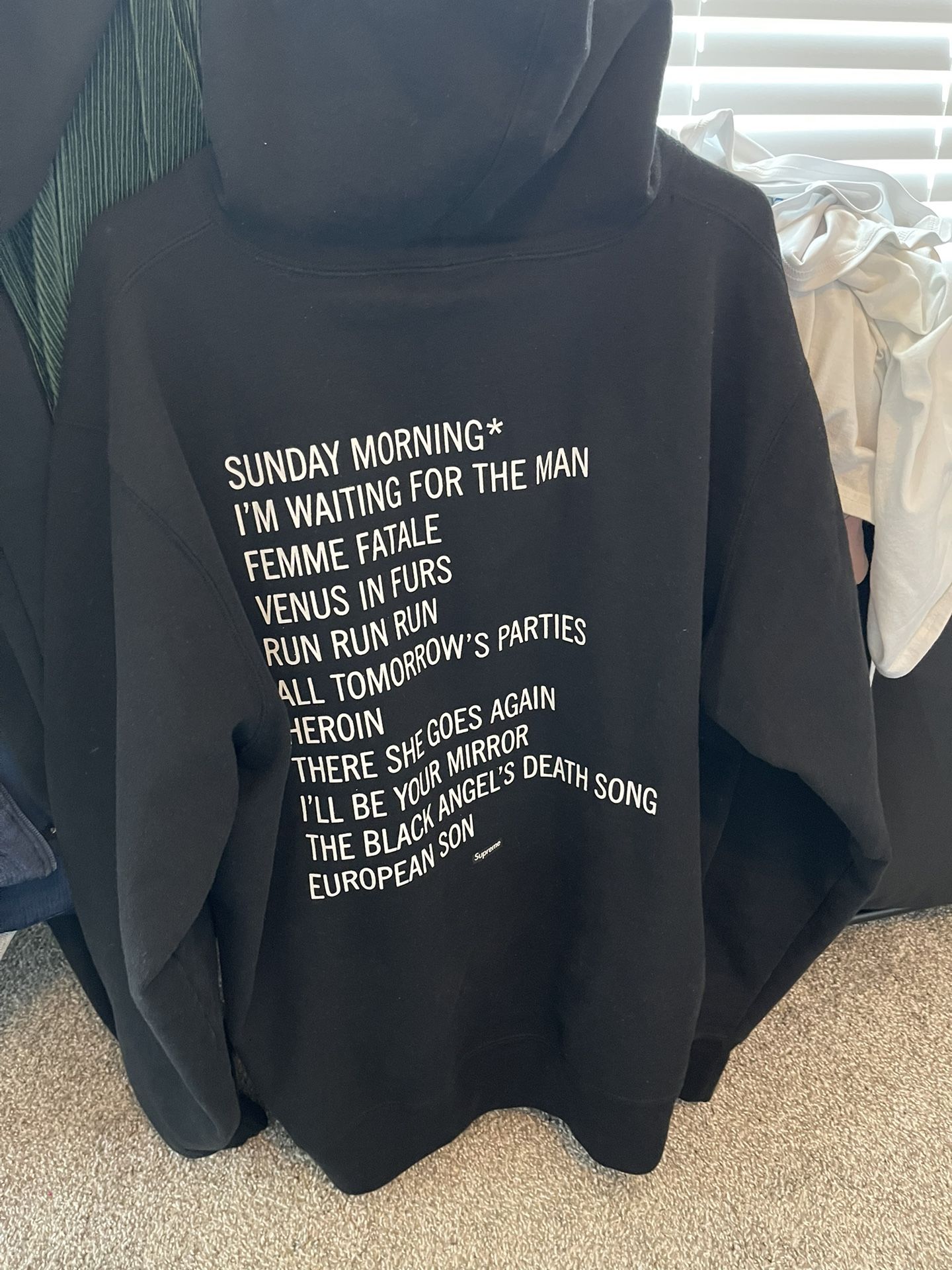 supreme velvet underground hoodie