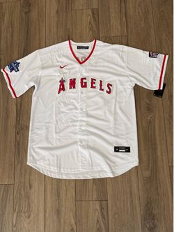 Men's Los Angeles Angels trout White USA 250 all star jersey