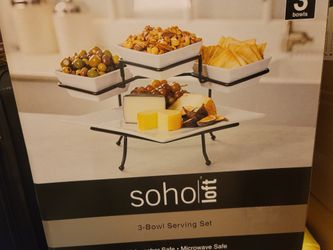 NEW 3 Piece Serving Bowl Set