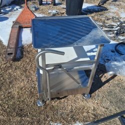 Stainless Steel Table With Tray 