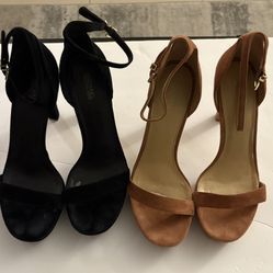 Michael Kors Heels Size 8 (X 2)(Black And Brown)