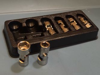 Snap-on Tools 6 pc 3/8" Drive 6-Point Metric Flank DriveR Shallow Flex Socket Set