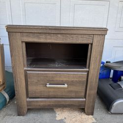 Gray nightstand