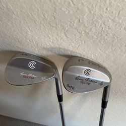 Cleveland 588 - 56 Degree and 797 BeNi - 60 Degree Wedge Set With New Grips