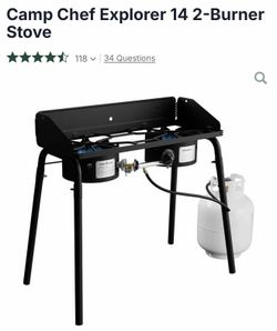 CAMP CHEF EXPLORER 2 BURNER STOVE Like New