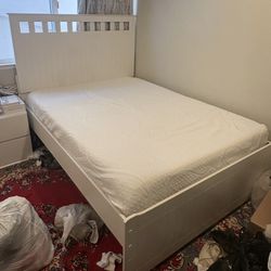 Full Size Bed Set -Mattress, 2 Nightstands Included! MUST GO ASAP