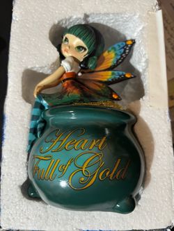 Jasmine Becket-Griffith Heart Full of Gold Fairy Figurine #0618 COA Hamilton