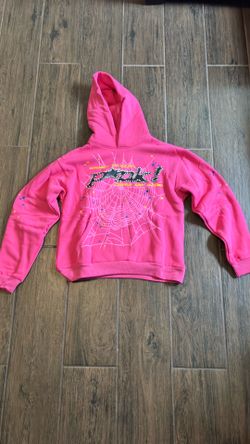 Men’s size medium pink cotton sp5der hoodie