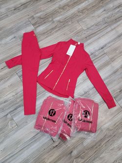 Red lululemon sets