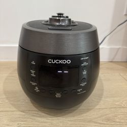 Cuckoo 6 Cup Twin Pressure Rice Cooker/Warmer Black CRP-RT0609F
