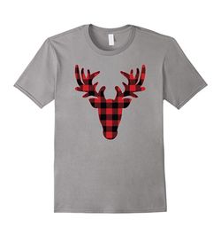 Kids Christmas Shirts 🎄 Toddler, Youth, Men’s and Women’s Buffalo Plaid Reindeer Matching Family Outfits