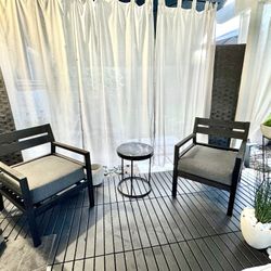 PATIO CHAIRS & TABLE SET