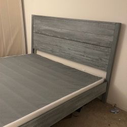 King Size Bed Wood Frame And Spring Box 