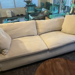 White Living Spaces Couch / Sofa