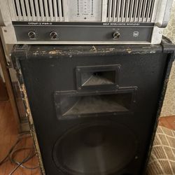 Vintage Crown Amp and Klipsch Speaker 