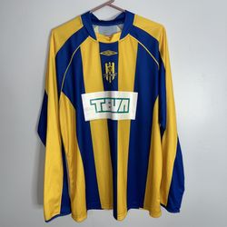 SFC Slezský FC Opava Jersey Mens XL Yellow Blue Umbro 2008 2009 Football Czech
