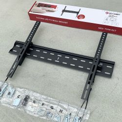$15 (New) TV Wall Mount for 37”-75” TVs, Tilt Bracket Max VESA 600x400mm, Max Weight 110 Lbs