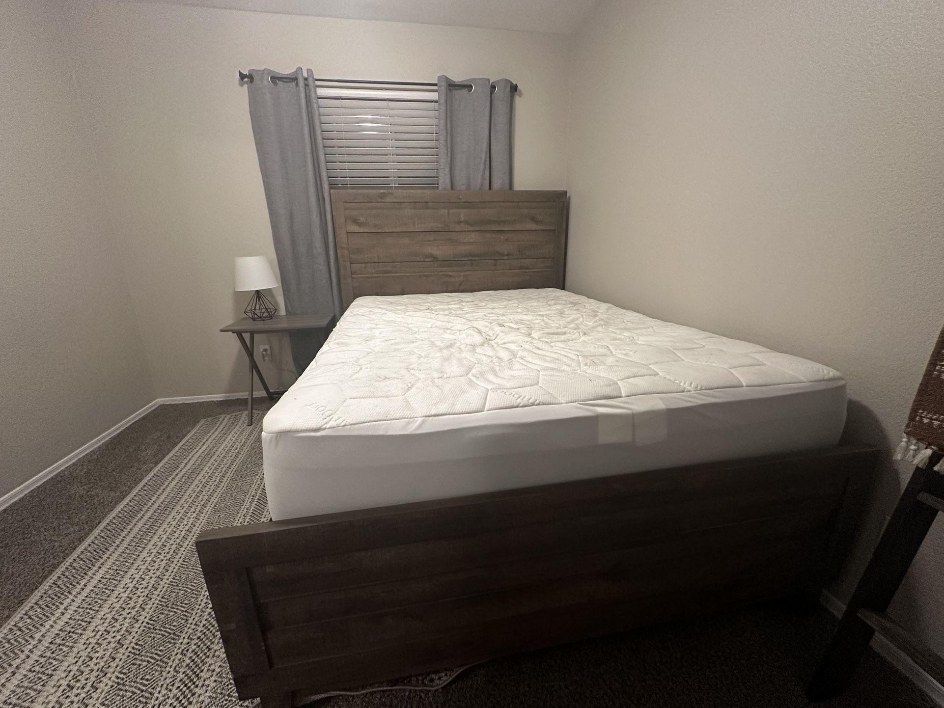 Queen Bed Frame Box Spring And Mattress 