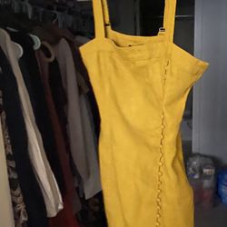 Yellow Mini Dress 