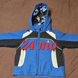 24 Month 2T Boys Hooded Snow Cold Weather Jacket Wonder Kids